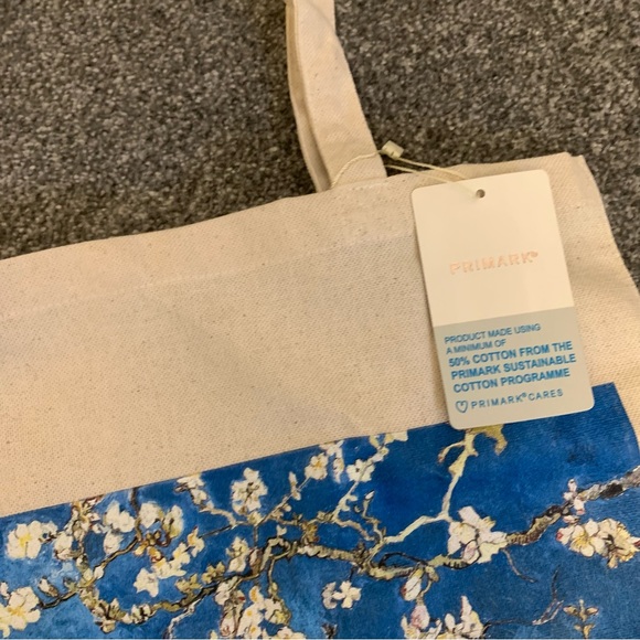 NWT Primark Vincent Van Gogh almond blossom (1890) painting canvas tote bag - Picture 3 of 4
